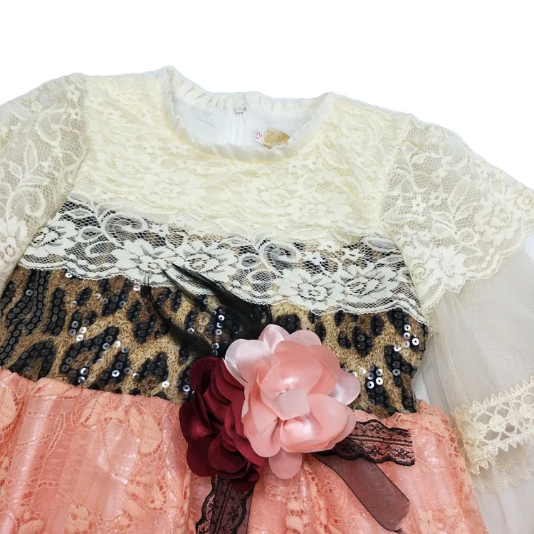 2020 baby dress skirt female baby lace sequin princess dress 6-12 years Girl clothes