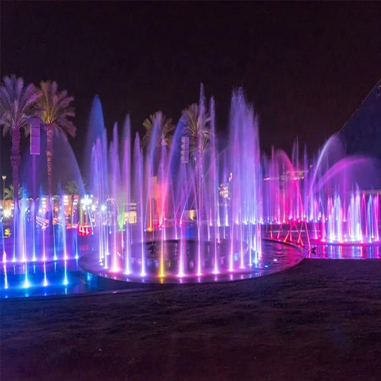 Dubai musical fountain price large outdoor dry floor dancing fountain with controller