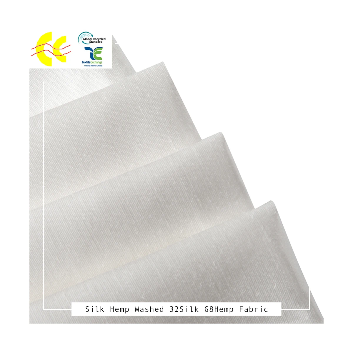 Hot selling 68% hemp 32% Silk custom fabric hemp fabric organic hemp fabric