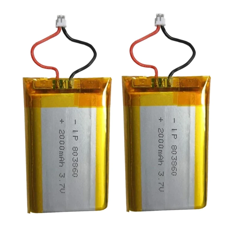LP803860 li-polymer battery 803860 2000mah 3.7v 2ah lipo cell