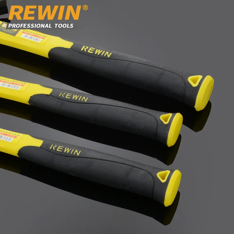 Rewin Claw Hammer Plastic Soft-Grip Handle 0.25kg High Carbon Steel Hand Tools for Nailing