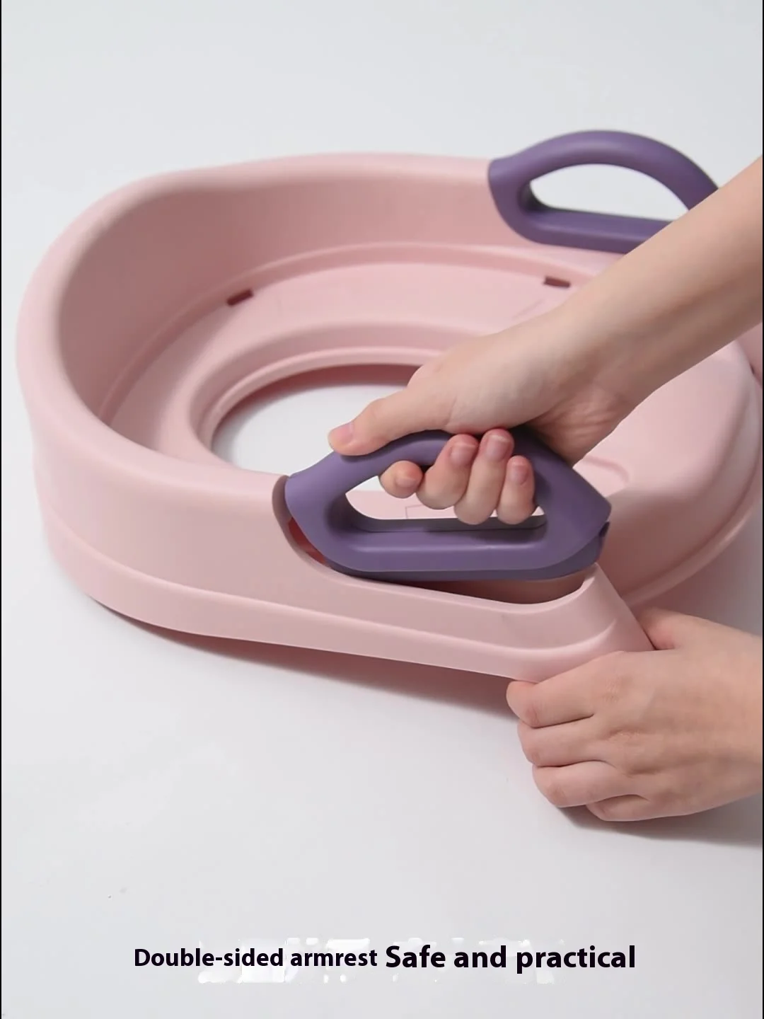 Plastic Children Travel Potty Training Seat With Ladder Potty Toilet Seat Adjustable Baby Toilet Trainer