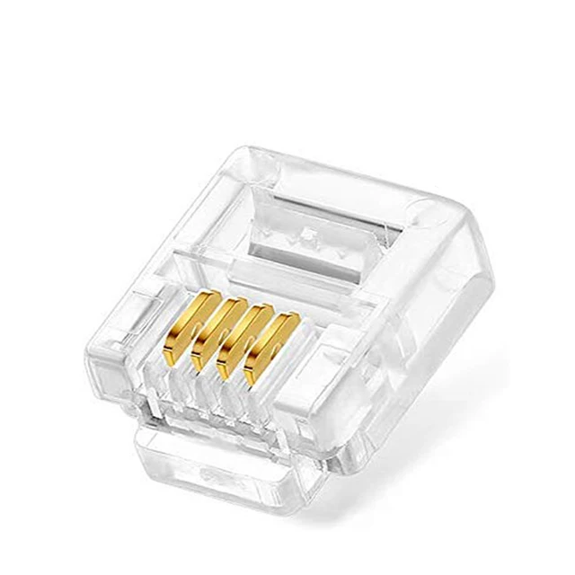Rj11 Connector RJ11 Connector 6P4C RJ11 Modular Plug For Telephone Cable
