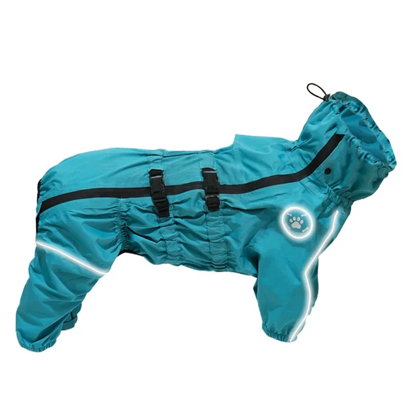 Wholesale Luxury Waterproof Pet Clothes Four Leggings Dog Jacket Coats Raincoat