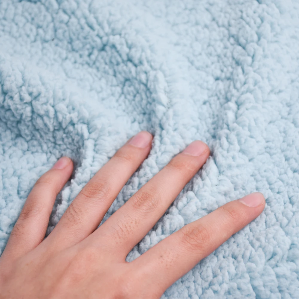 Wholesale 100% polyester soft Plush fabric faux fur Fabric Home textile faux fur pattern sherpa fleece fabric for garment /doll