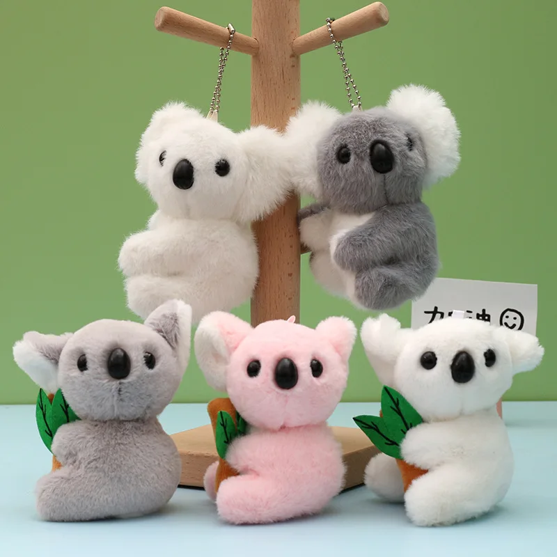 10cm Custom Mini Koala Plush Keychain Stuffed Animal Fluffy Koala Bear Soft Toy Plush
