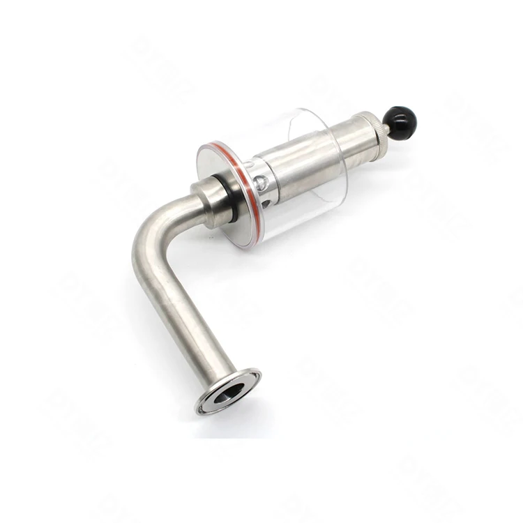 DEYI 316L stainless steel vent valve 304 safety quick exhaust valve window type sanitary safety valve for pressure regulating