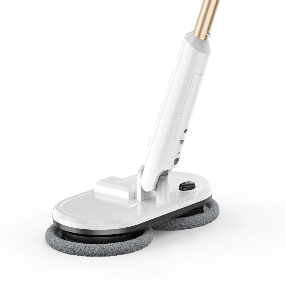 Rechargeable Cordless Electric Floor Cleaning Mop Dry Wet Flat 360 Degree Rotary Dual Spinning Heads Electric Sweeper Scrubbing