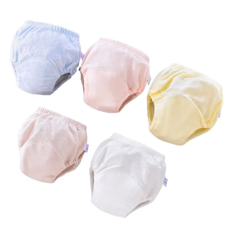 
Training Pants Toddler Cotton Reusable Baby Diapers Waterproof Cloth Nappies Washable Diapers 