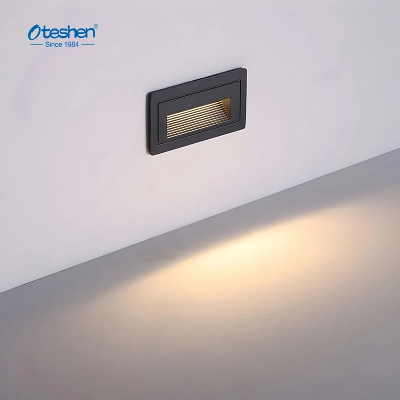 Photocell Led Recess Gypsum Step Light Outdoor Staircase Step Light Square