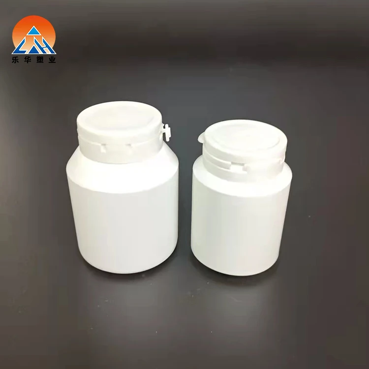 Hot Sale Medical Packaging Plastic Bottles Hdpe 60ml Medicine Black Pill Bottle For Capsule Vitamin With Tear Off Lid