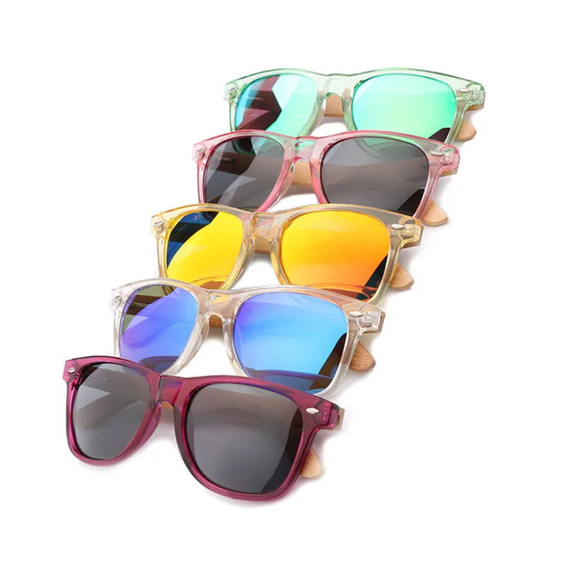 2023 New Bamboo and Wood Glasses Frame Polarizing Sunglasses Transparent Fashion unisex Sunglasses