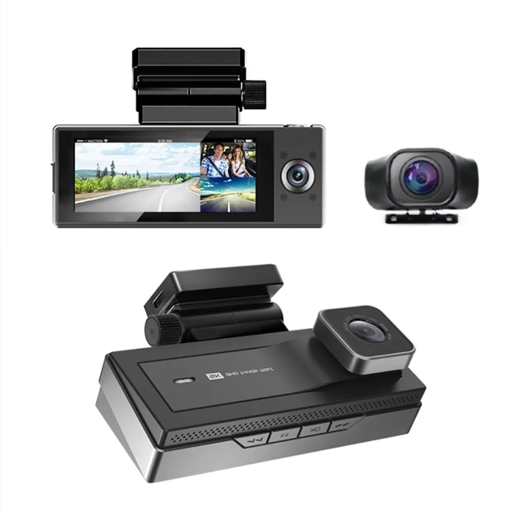 3 Lens 1080P Car DVR WiFi ADAS Good Quality 170 Degree Night Vision with Rear View Camera 3 Channel Dash Cam Video Recorder
