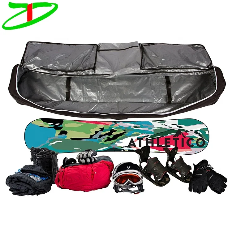 180cm long padded carry bag equipment carrier polyester waterproof ski snowboard bag