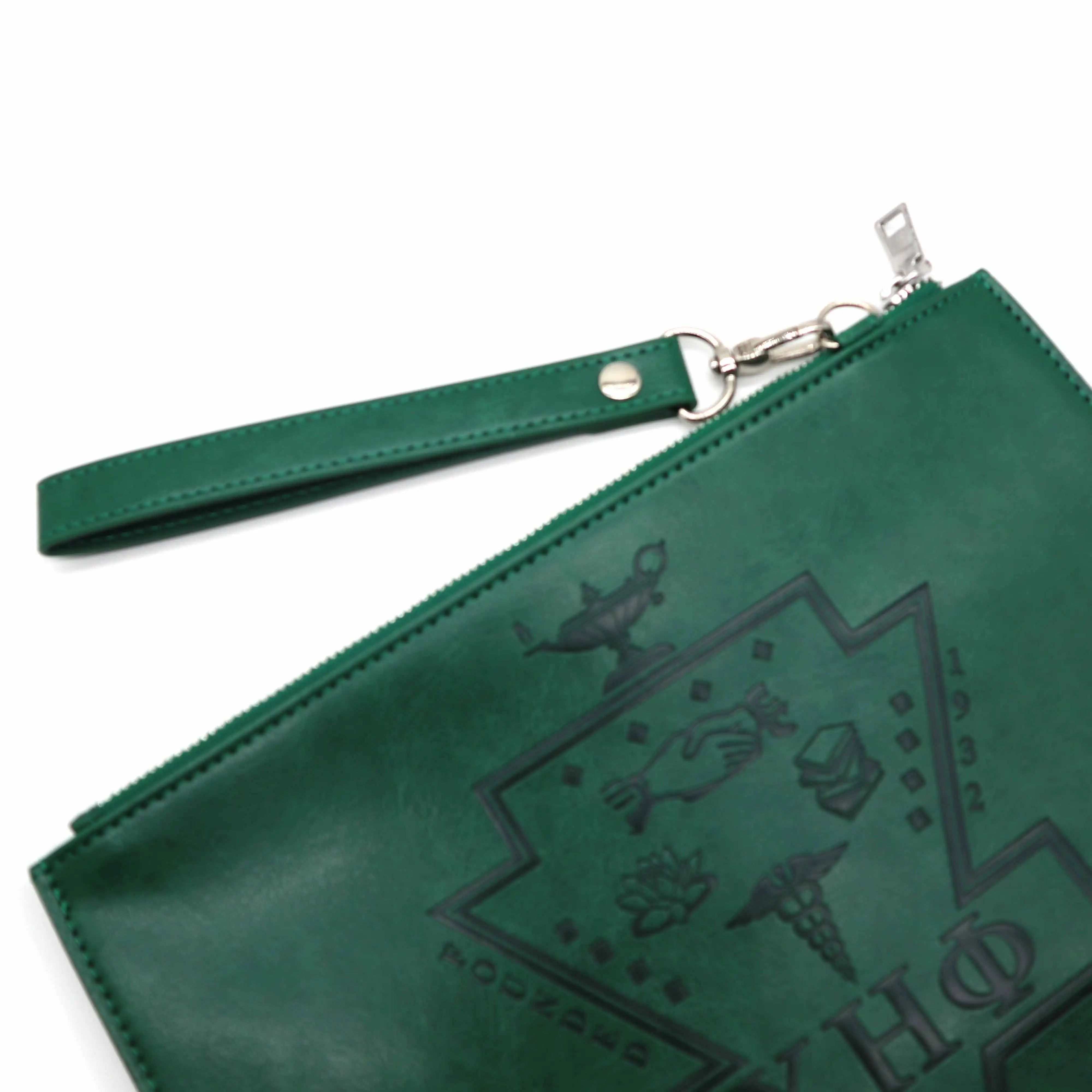 Sorority Chi Eta Phi PU leather travel bag for women Custom logo men genuine leather bags