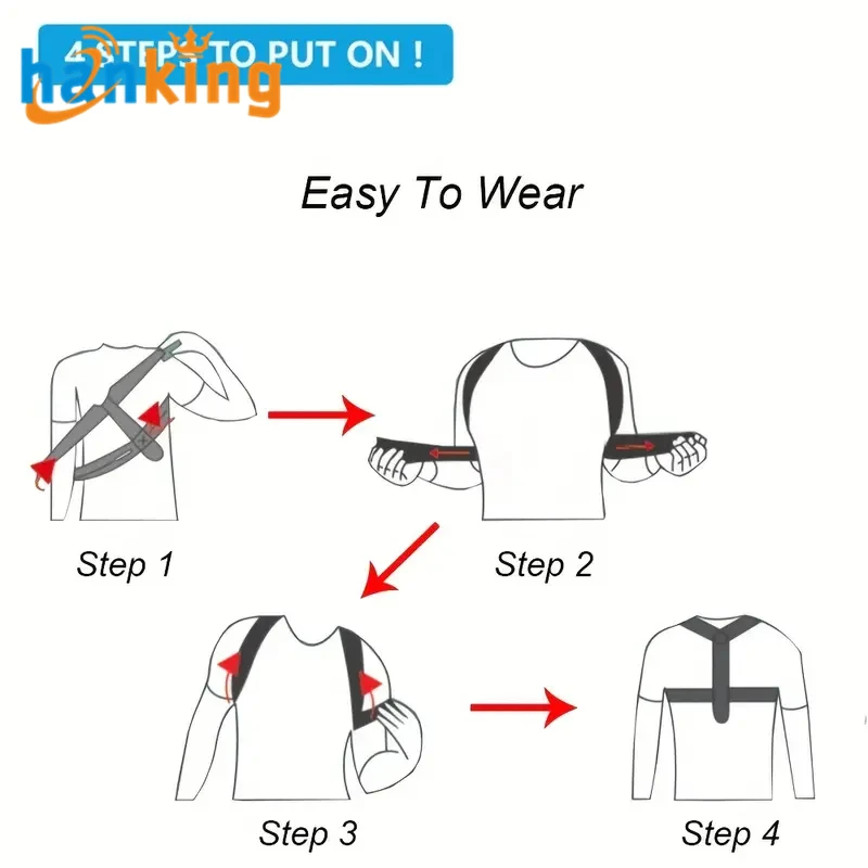 Unisex Size Up Posture Correction Belt Adjustable Clavicle Posture Corrector Men Women Upper Back Shoulder Lumbar Support Belt