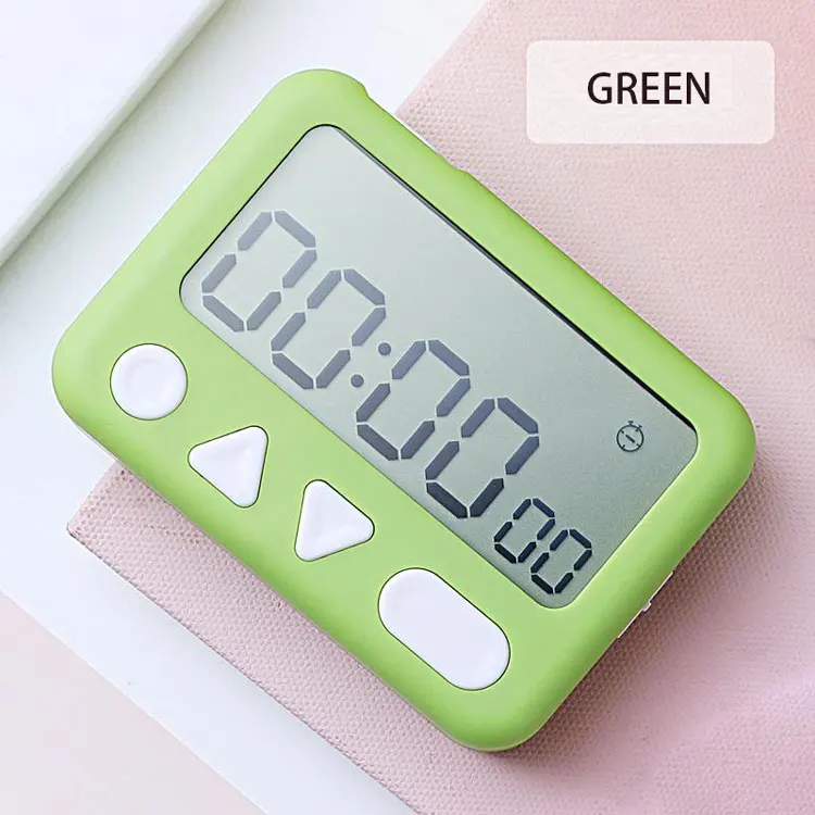 
Factory latest design Count down timer LED kitchen silent volume adjustable clock 