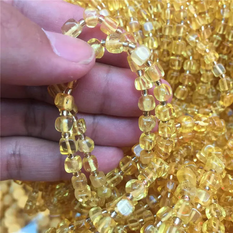 JINGCAI Jewelry Natural beeswax gold twisted Honey Amber bracelet Raw ore beeswax bracelet Crystal factory wholesale