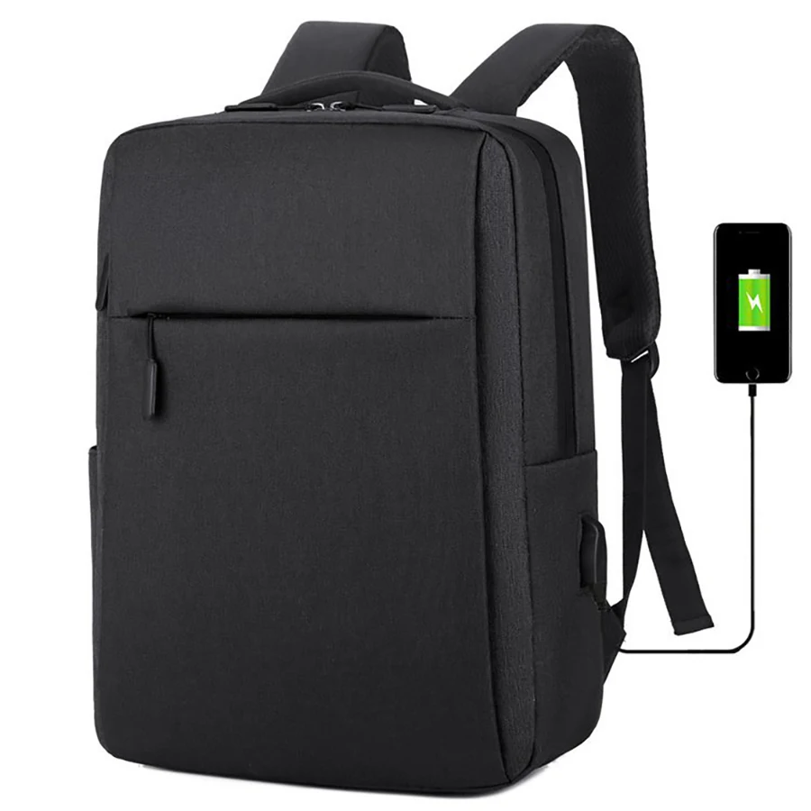 Custom waterproof  travel office  school Laptop Bag With USB Charging Business Laptop Backpack unisex