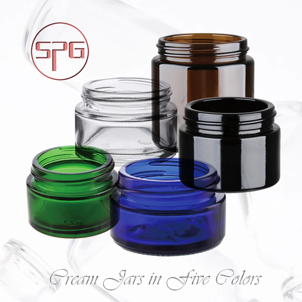5 ml Clear Eye Cream Glass Jar Mini Face Cosmetic Glass with 37 mm finish