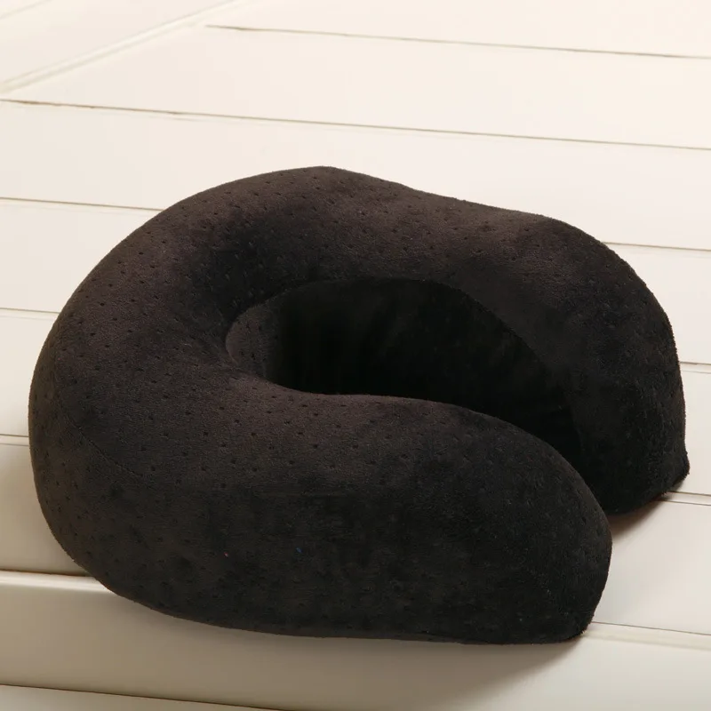 Slow-Rebound Cheap U-Shaped Neck Pillow Portable Air Travel Car Neck Pillow