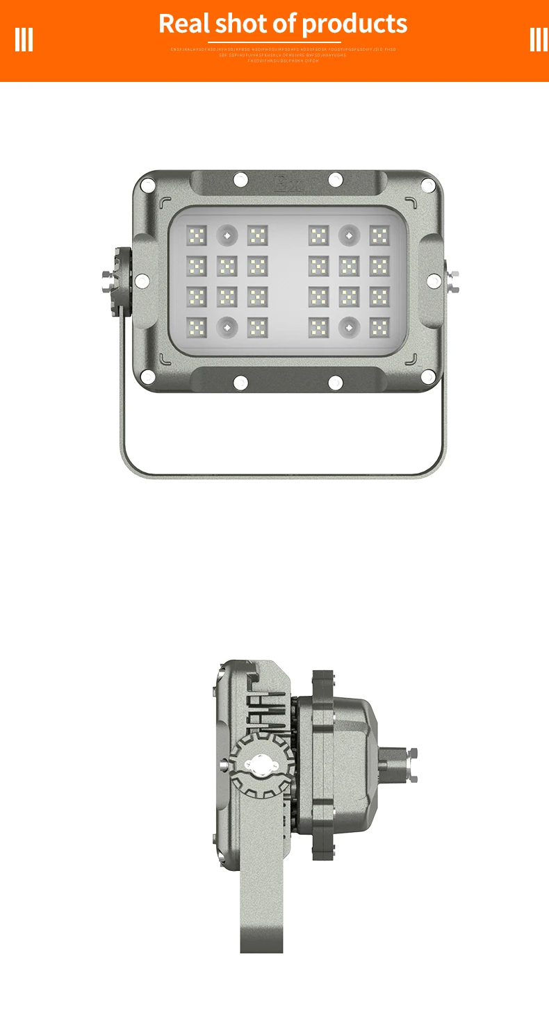 50w 100w 150w 200w explosion proof led light with atex certification hazardous industry