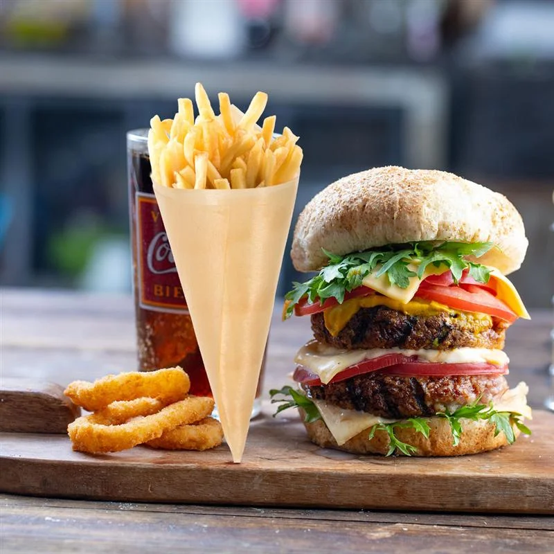 Factory price hot sale biodegradable Disposable wooden bamboo cone