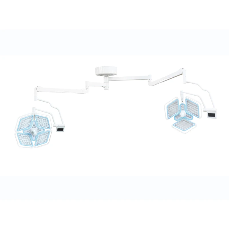 Hospital Operating Room Double Dome Operating Ceiling Lamp Led Petal 4+3 Operating Lamp