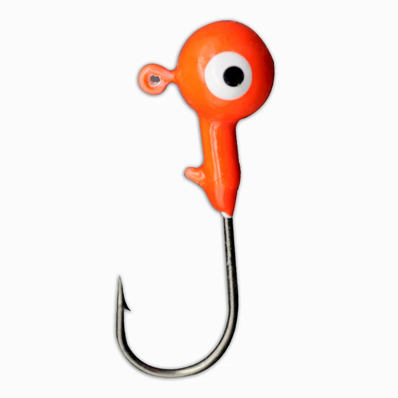 
Head Hook Fishing Hook Hot Selling 3D Eyes Steel Jig Head Fishing Hook 