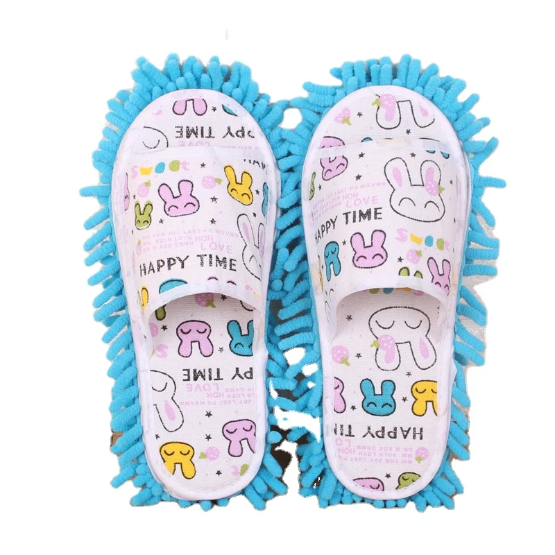Best selling home cleaning lazy drag shoes soft washable reusable mop slippers