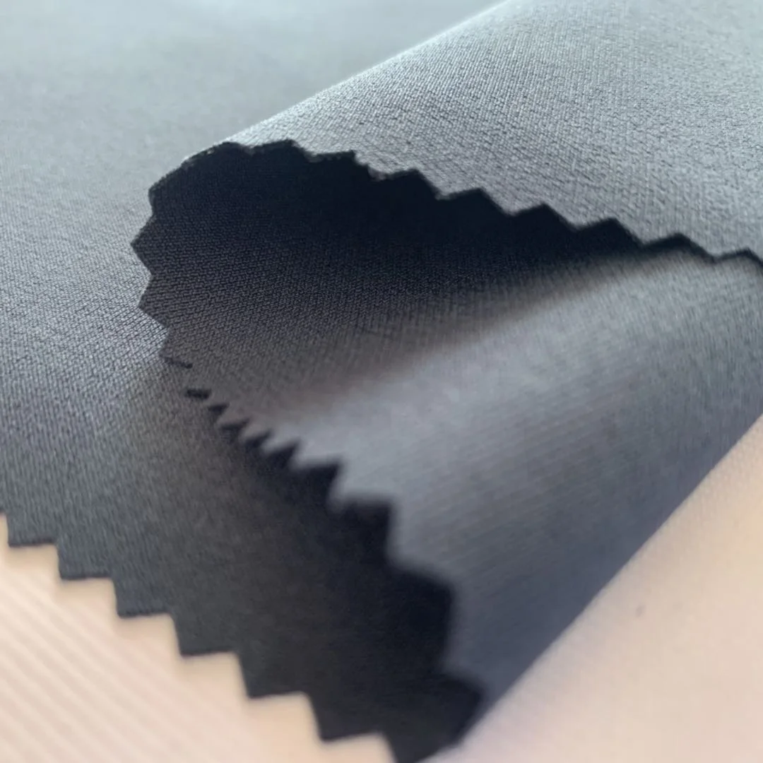 Wholesale 75D/150D Double layer polyester spandex fabric 4 way stretch fabric for sportswear