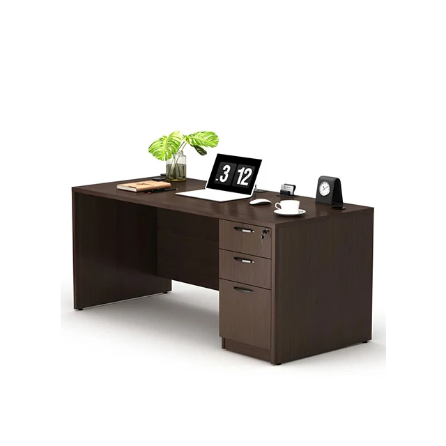 Hot Sale Multi-functional Minimalist Wooden Home Office Furniture With Lockable Drawer Office Table Save Spaced for Home Office