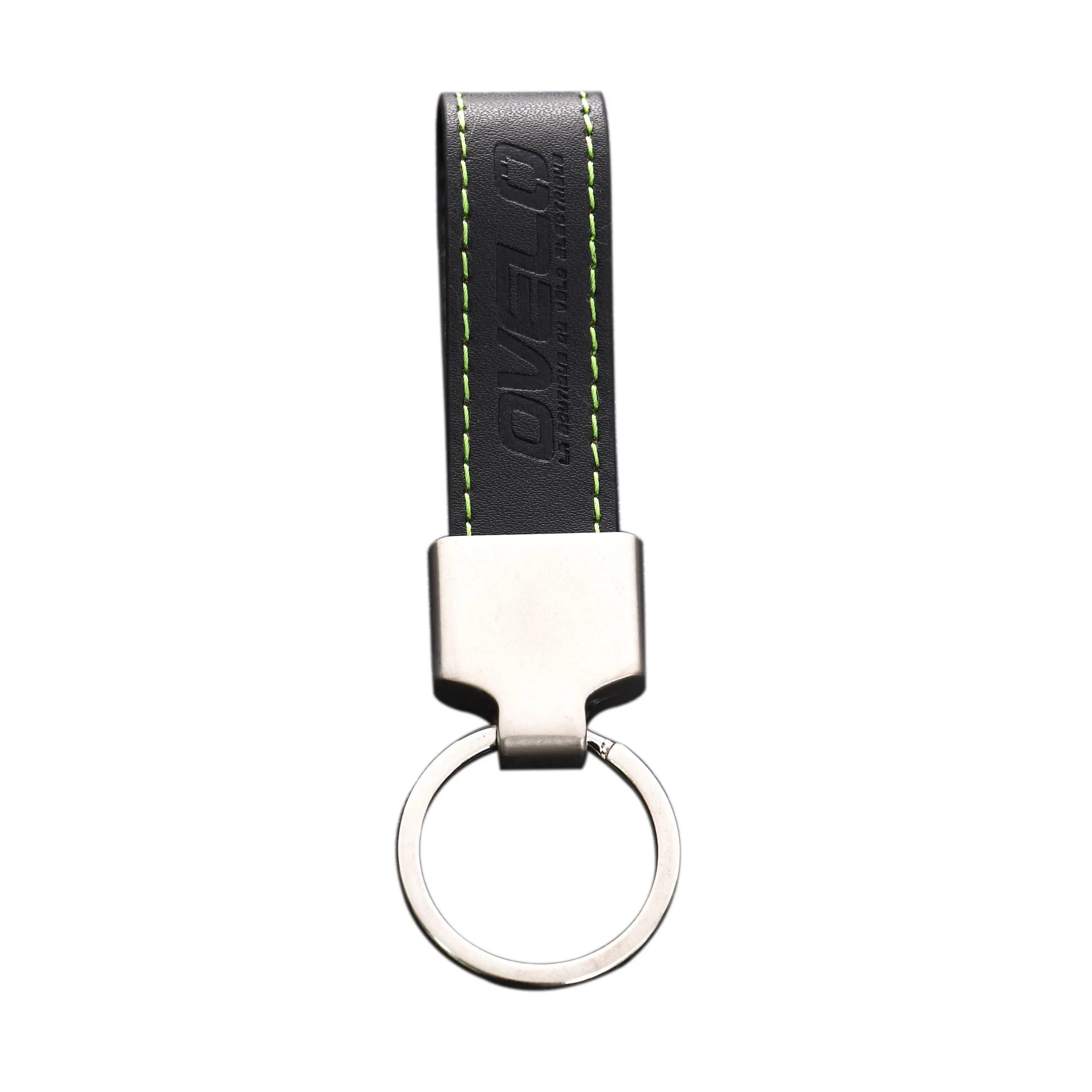 Wholesale Custom Leather Keychain Promotional Gift Custom Logo Black Leather Keychain