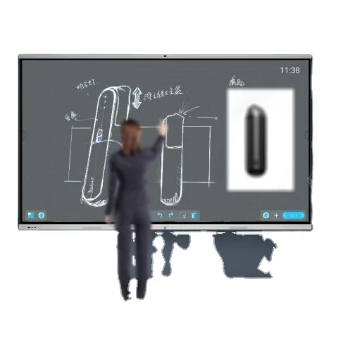 55 65 75 86 100 110 inch 4K Display Smart Whiteboard Interactive Smart Boards For Education Featuring Finger Multi Touch Screen