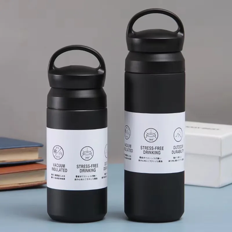 500ml Tumbler Handle Custom Water Bottle Sports Design Style Hot Cold Thermal Insulation Personalized