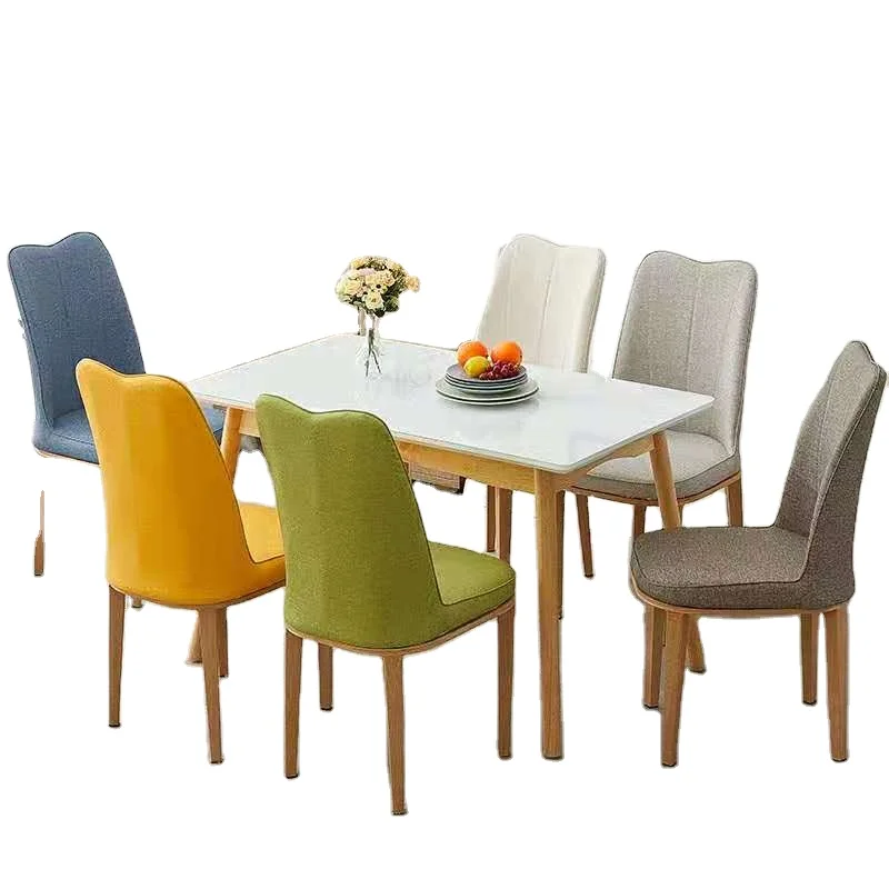 Home Furniture Wood Designs Hotel Restaurant Table Chairs Bamboo Dining Table Set 4 Chairs Set