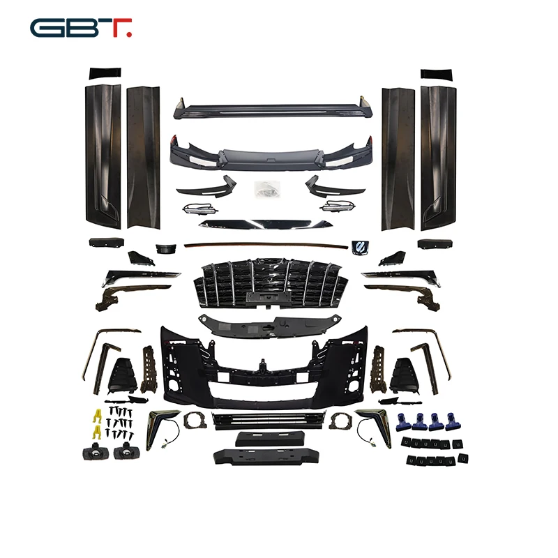 GBT Plastic for Alphard 30 series facelift conversion parts bodykit upgrade for Alphard 2019 TRD car bumper set