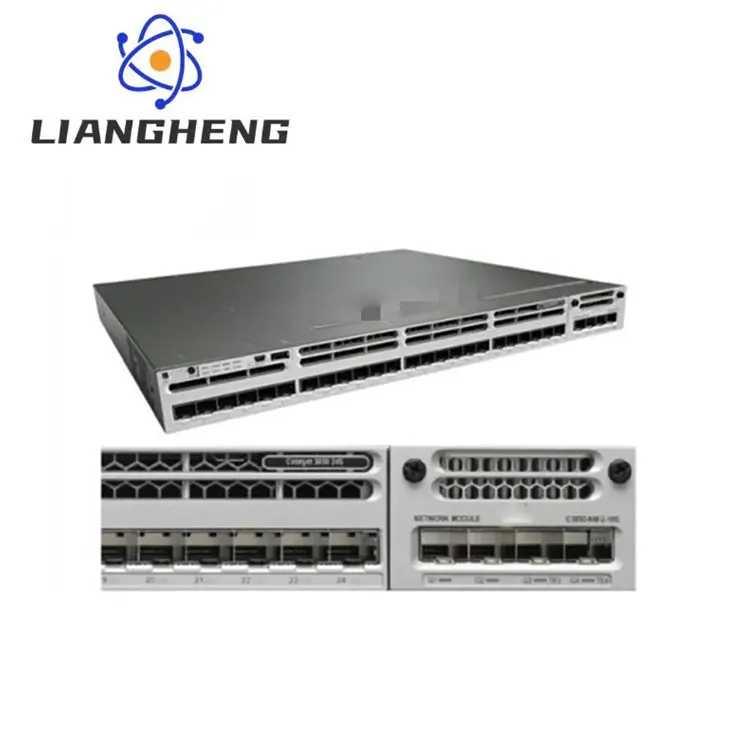 Best Price Original new in box 3850 Series 24 Ports 10G Fiber Network Switch WS-C3850-24XS-S