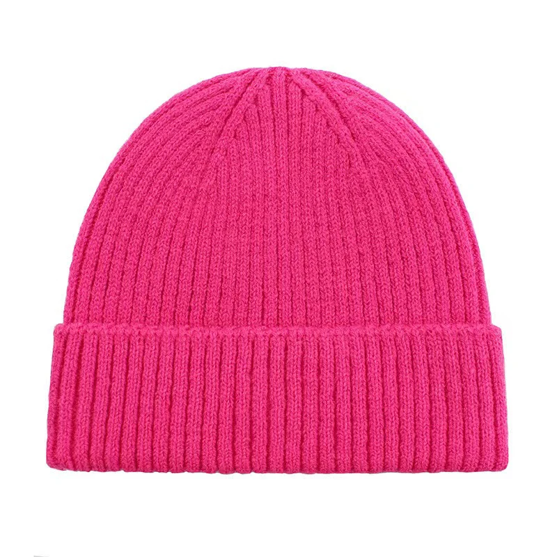 Sewingman 23SM9041 Classic Winter Personalizado Gorro Blank Solid Rib Knit Beanie Stocking Cap