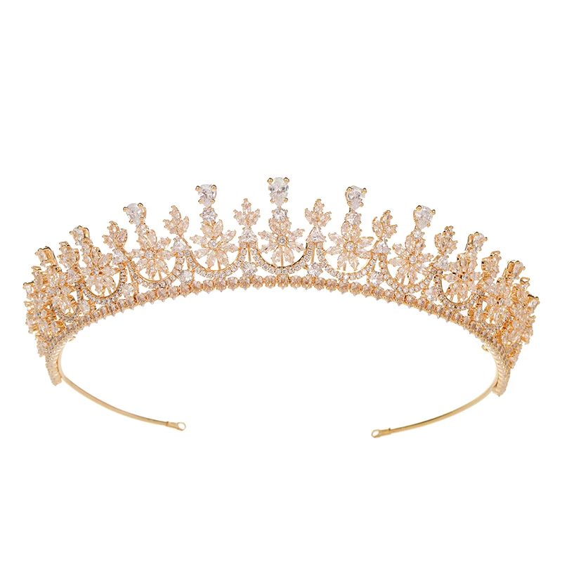 Bridal Accessories Crystal hair bun jewelry Elegant Wholesale Crown Handmade Wedding Tiara Women Fashion Gift BC7029