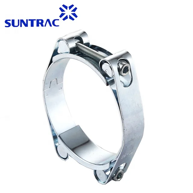 High pressure high torque double bolts double bands super hose clamp