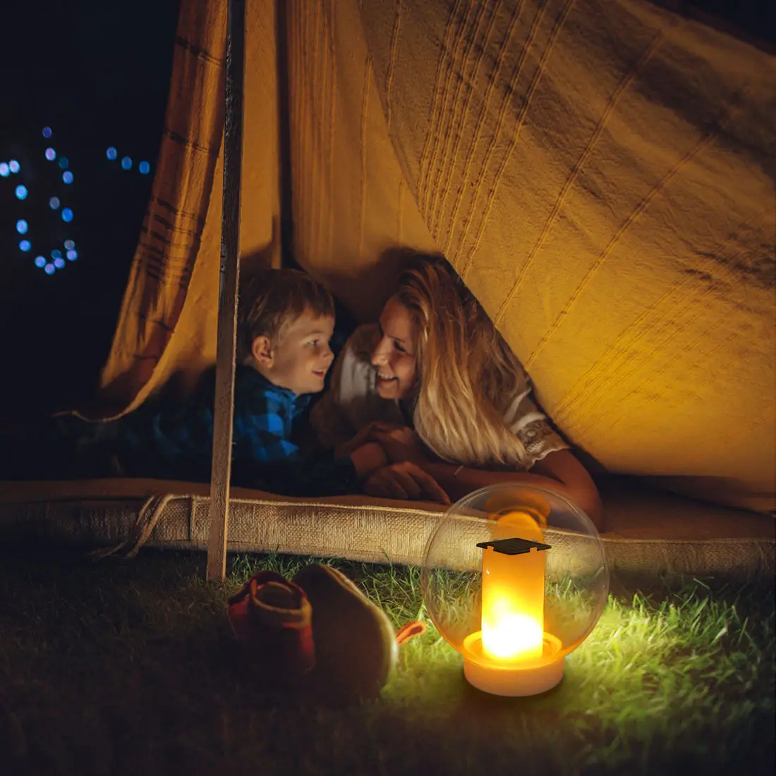 Flickering Solar Flame Lights Outdoor Waterproof LED Solar Garden Lamp Holiday Light For Courtyard Garden Decor