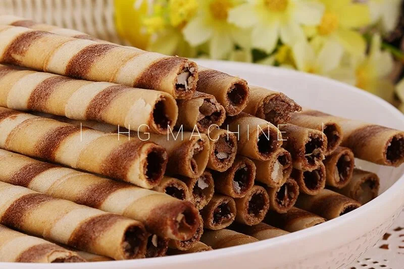 High quality 220v/380v stainless steel wafer roll machine Automatic Center Filling Wafer Stick Machine For small business