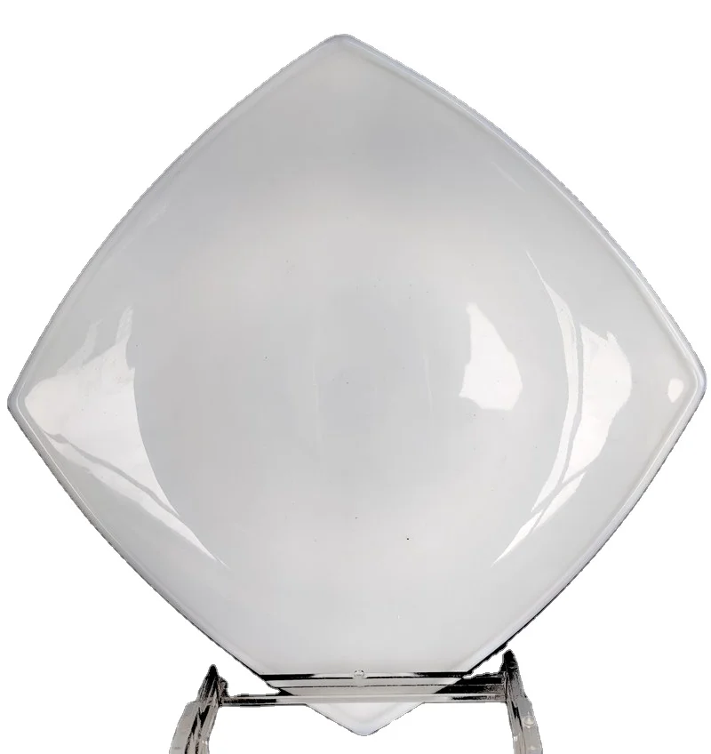 
Dinner white plate square round oval and irregular tableware Dishes white glass plate 