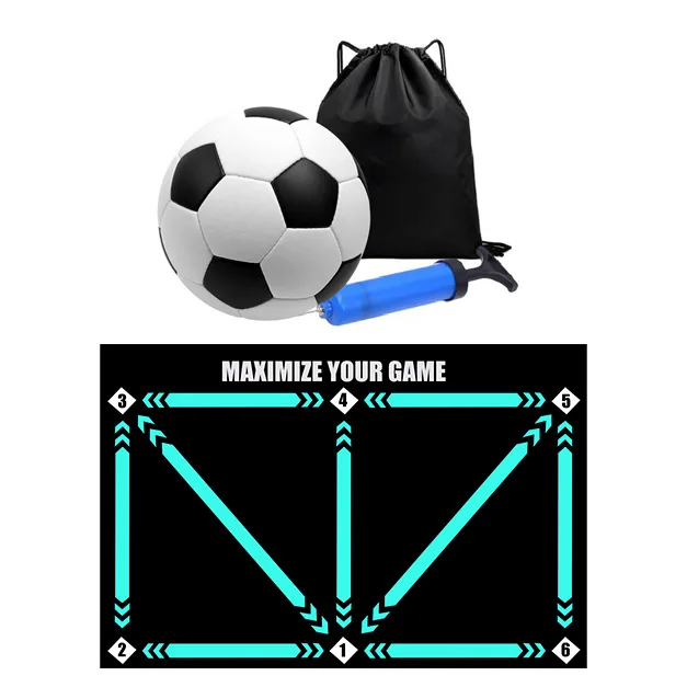 Rubber Non Slip Exercise Mat Football Footstep Training Mats for Soccer Players Foot Work Training Pad Exercise Training Mats