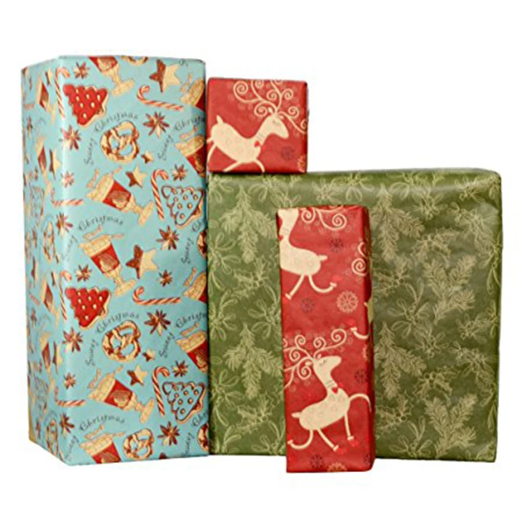 
New design Brown Sheets Kraft Custom Gift Wrapping Paper for wholesales 