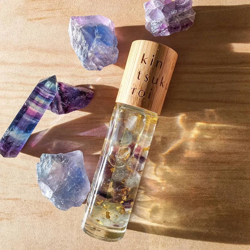 colorful roll on glass bottle Perfume flower pattern 10ml Essential oil glass roller bottle