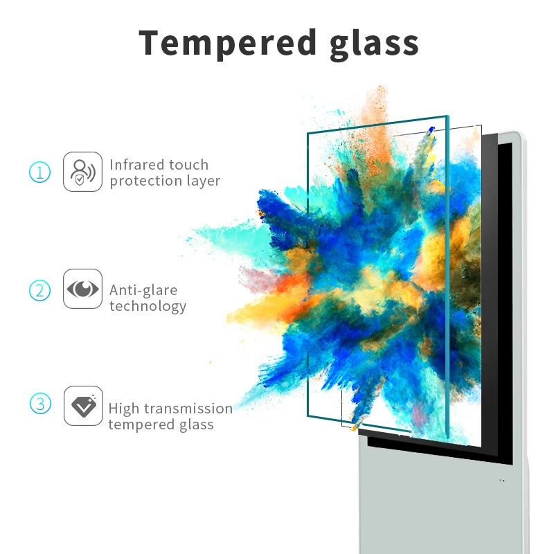 OEM Factory Android win10 digital signs and displays touch totem lcd screen freestanding digital displays