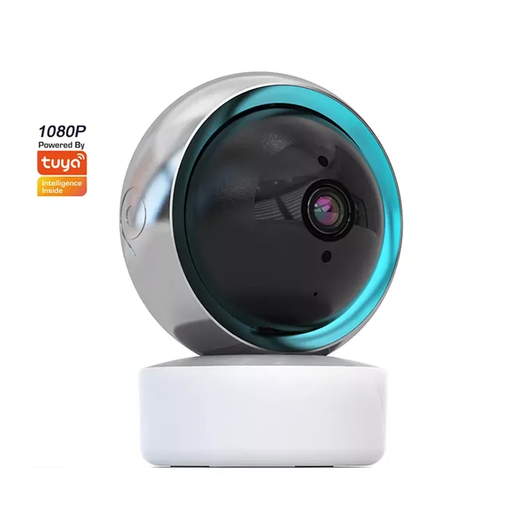 Tuya Smart 1080P WiFi CameraSurveillance Automatic Tracking Smart Home Security Indoor Wireless Baby PIR Monitor