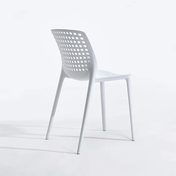 plastic stakable pink white resin tiffany styling desk waiting chair with breathable hole back